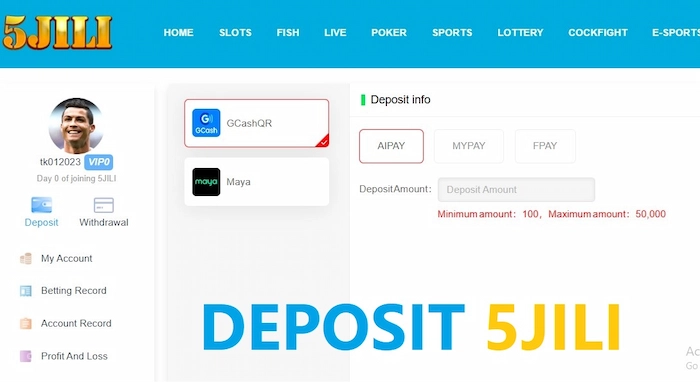 Share Details How to Deposit 5JILI