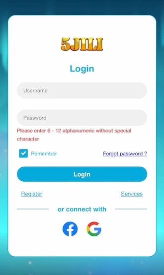 Step 2: Enter your username and password.